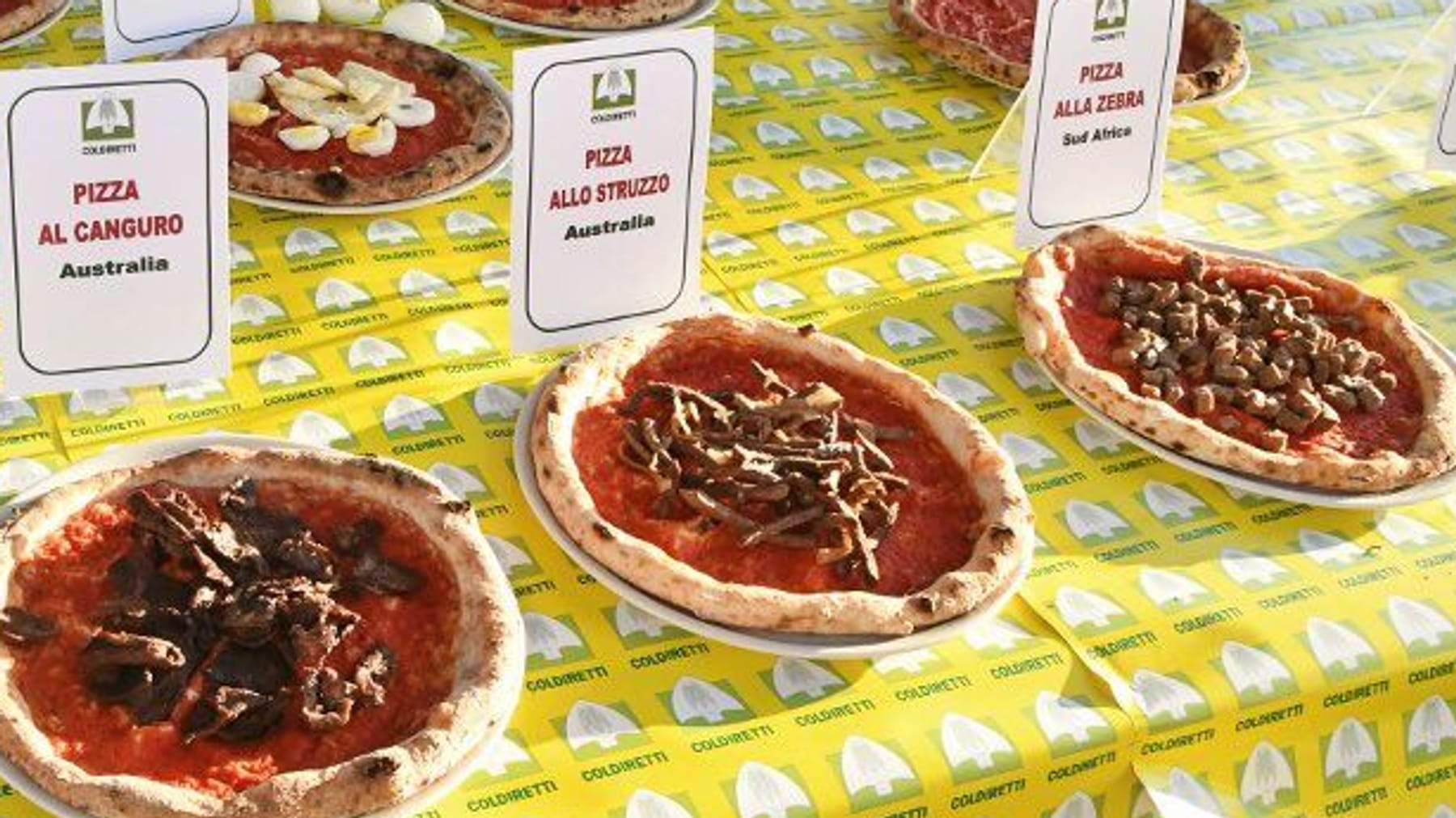 Pizze terribili dal mondo: la mostra Coldredetti