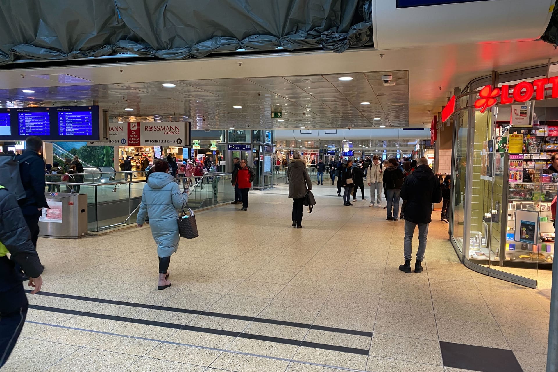 Hauptbahnhof Hannover: An den Streiktagen ist hier weniger los.