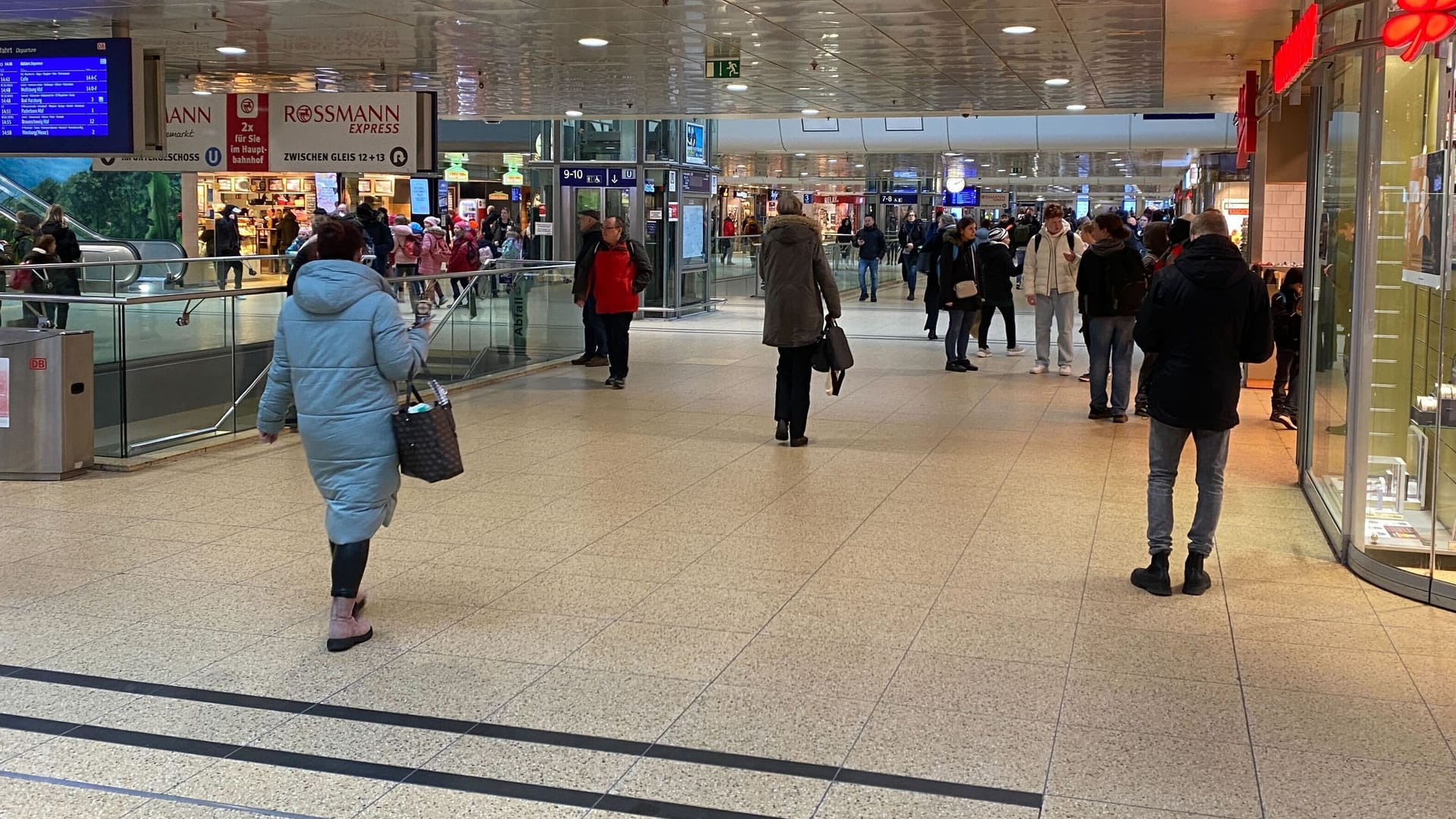 Hauptbahnhof Hannover: An den Streiktagen ist hier weniger los.