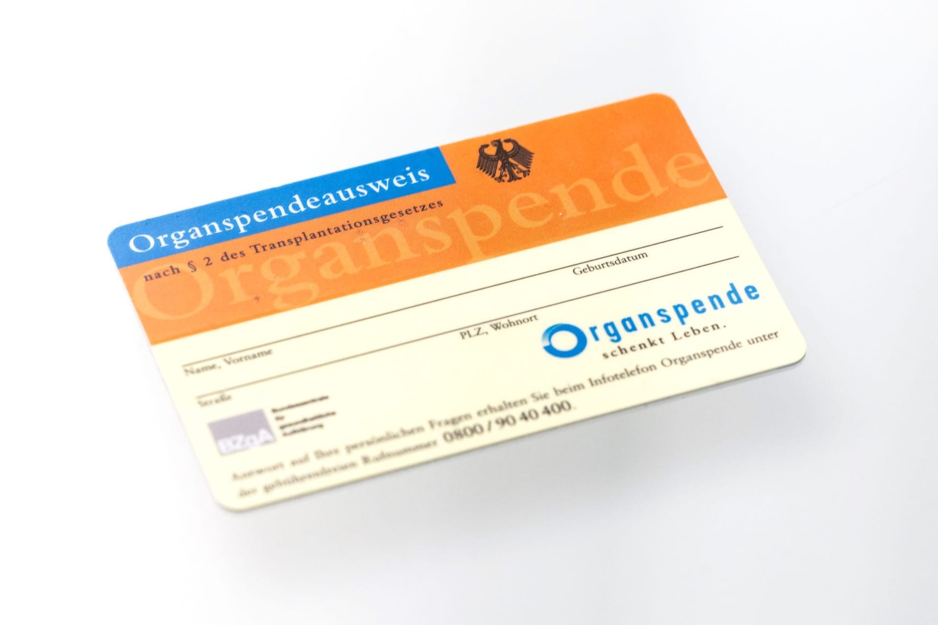 Organspendeausweis