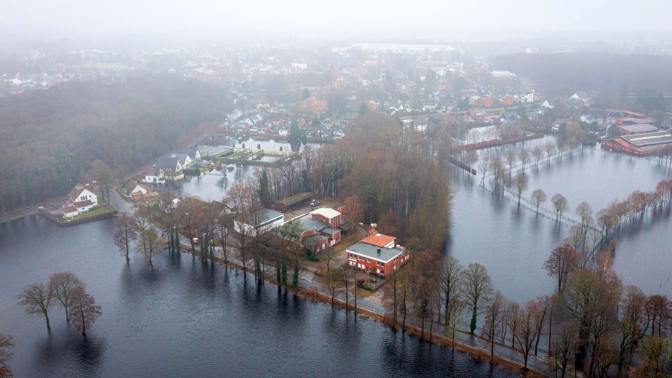 Überschwemmungen in Lilienthal