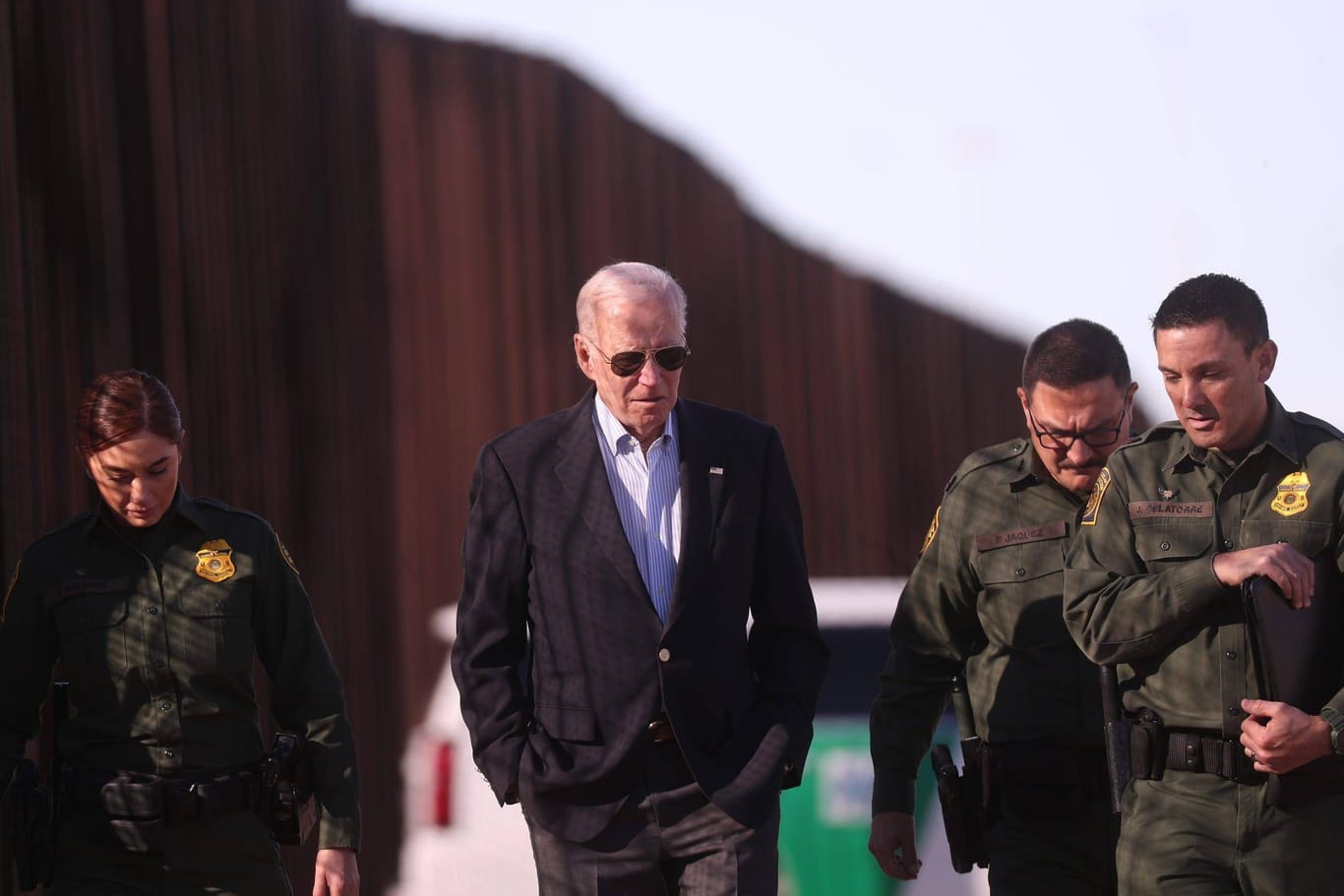 US-Präsident Joe Biden besucht die Grenze zu Mexiko: Die Regierung in Washington befindet sich im Streit mit dem Gouverneur von Texas.