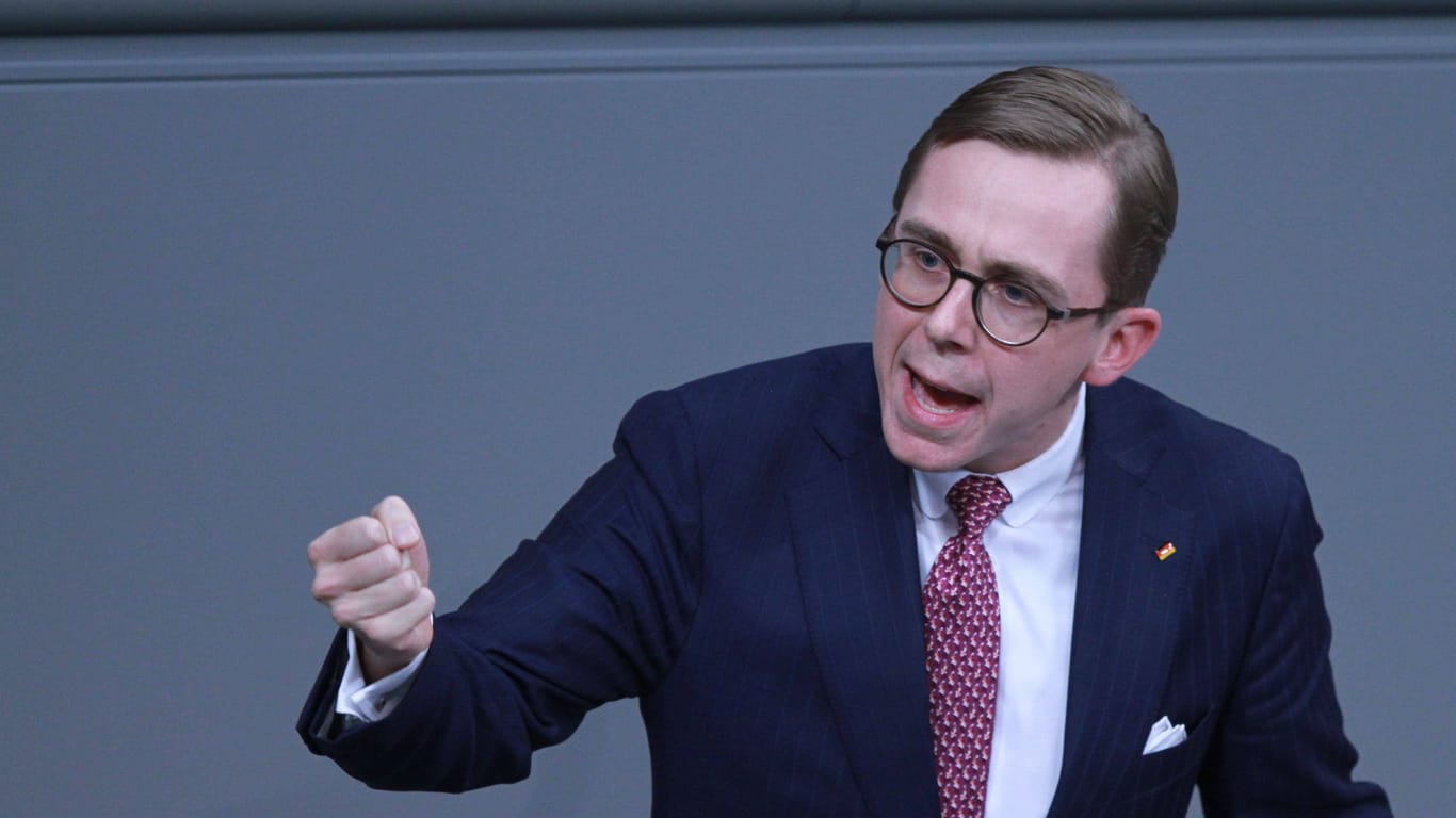 Philipp Amthor (CDU) im Bundestag (Archivbild): Seine Partei verweigerte die Zustimmung zu dem Gesetz.