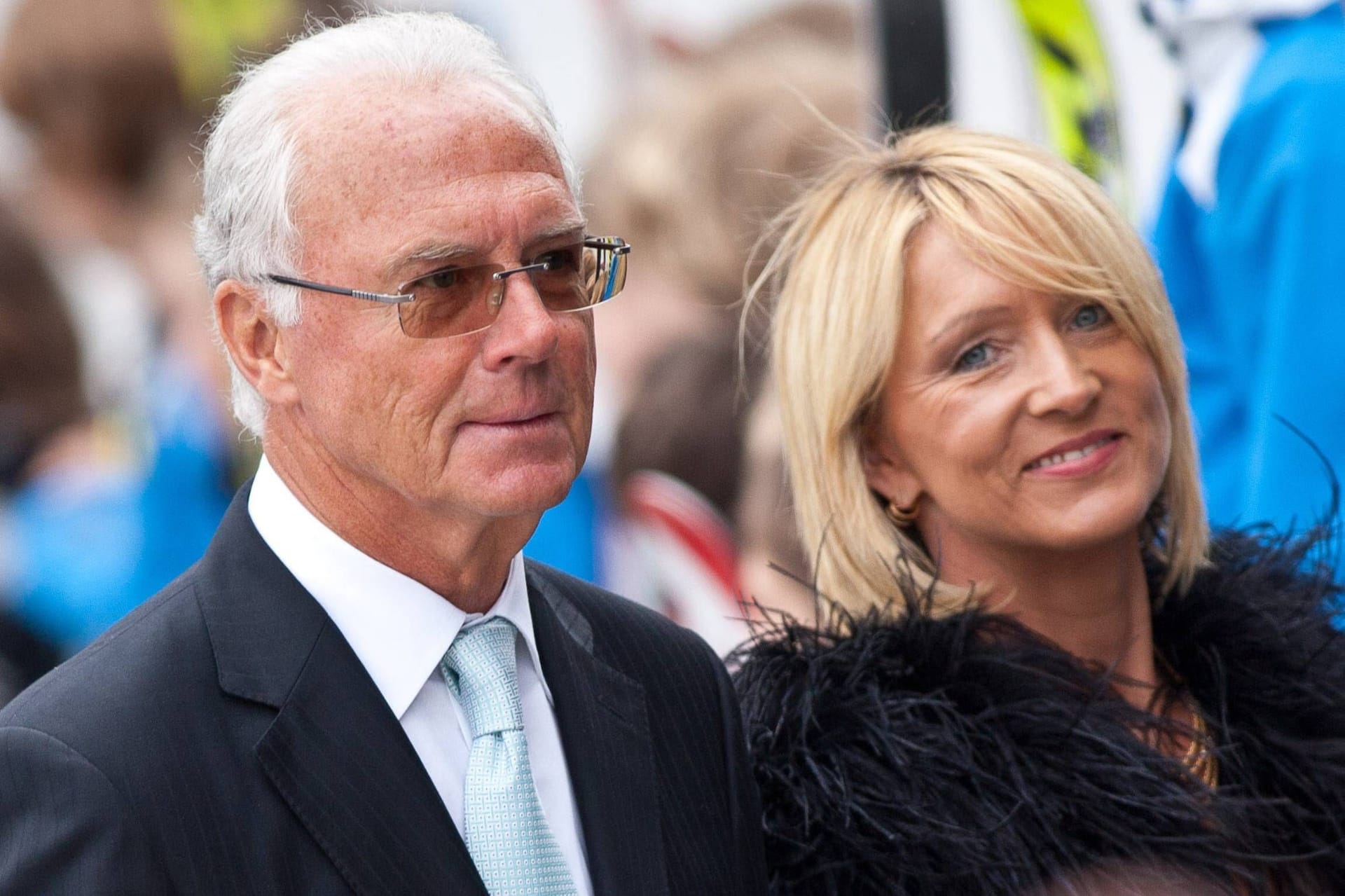 Franz Beckenbauer mit seiner Frau Heidi im Jahr 2011