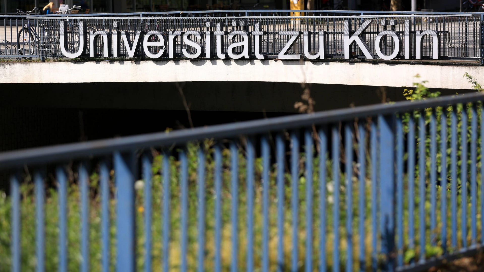 Der Schriftzug "Universität Köln" ist an einer Überführung zu lesen (Symbolbild): Die Uni ist mit einem Hausverbot gescheitert. Der Schriftzug "Universität Köln" ist an einer Überführung zu lesen (Symbolbild): Die Uni ist mit einem Hausverbot gescheitert.