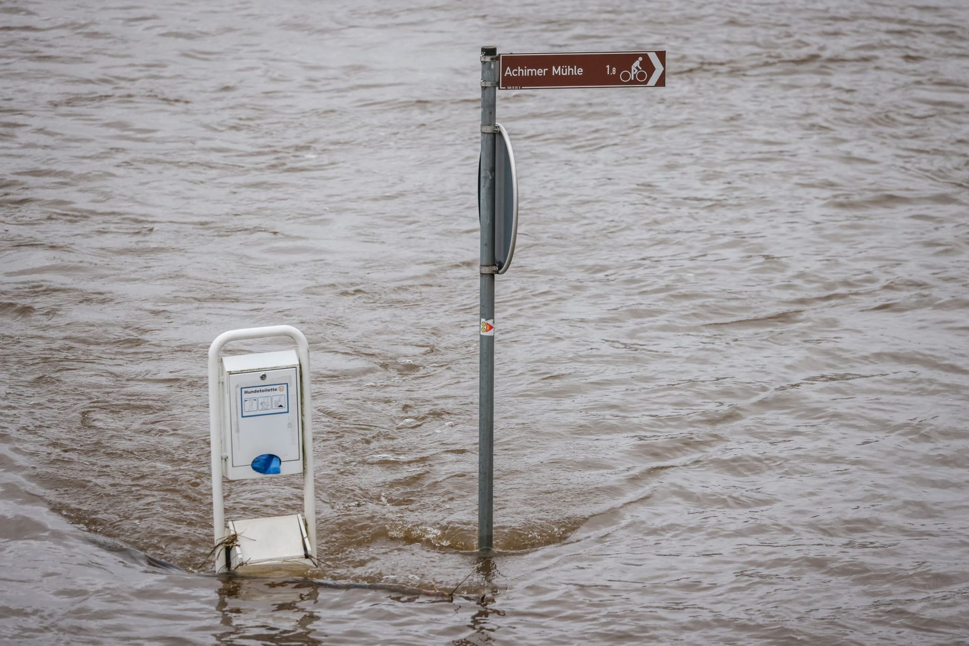 Hochwasser in Niedersachsen - Achim