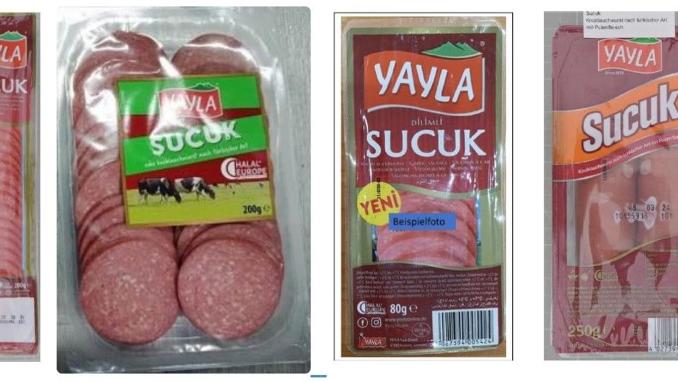 Diese Sucuk-Produkte sind vom Rückruf betroffen.