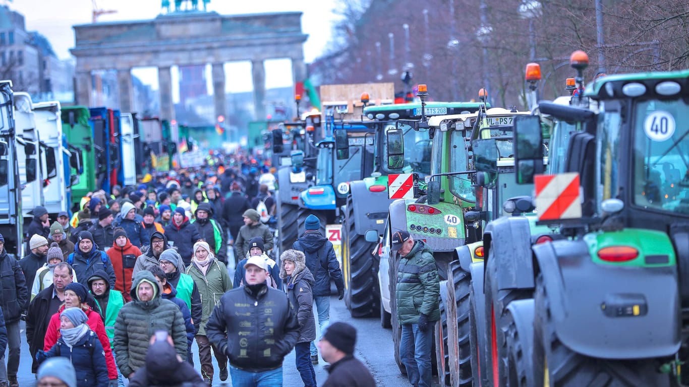 Bauernprotest in Berlin: Nach den Demonstrationen haben die Grünen nun einen Vorschlag.