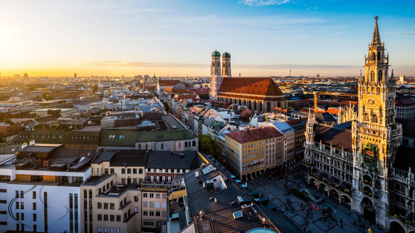 München von oben (Archivbild): Zwei Namen sind in der bayerischen Landeshauptstadt seit über einem Jahrzehnt besonders beliebt.