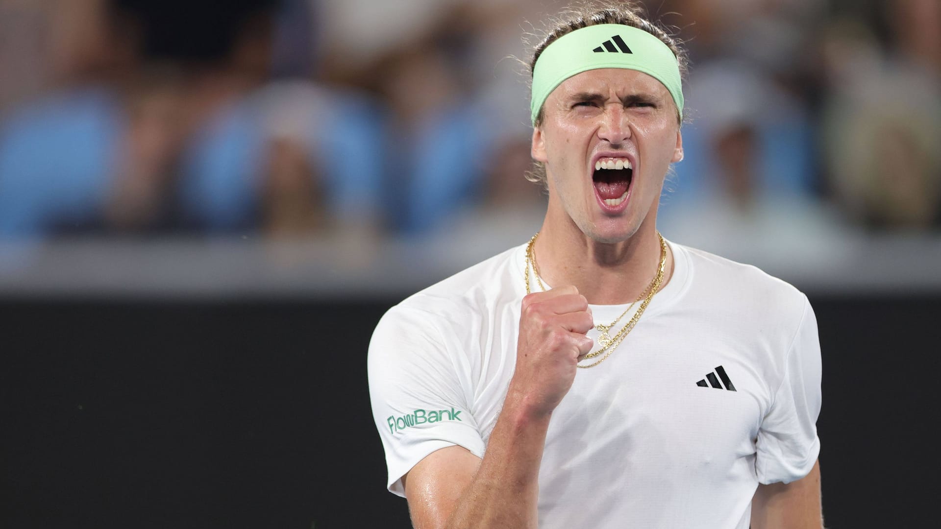 Das Halbfinale im Blick? Alexander Zverev bei den Australian Open 2024.