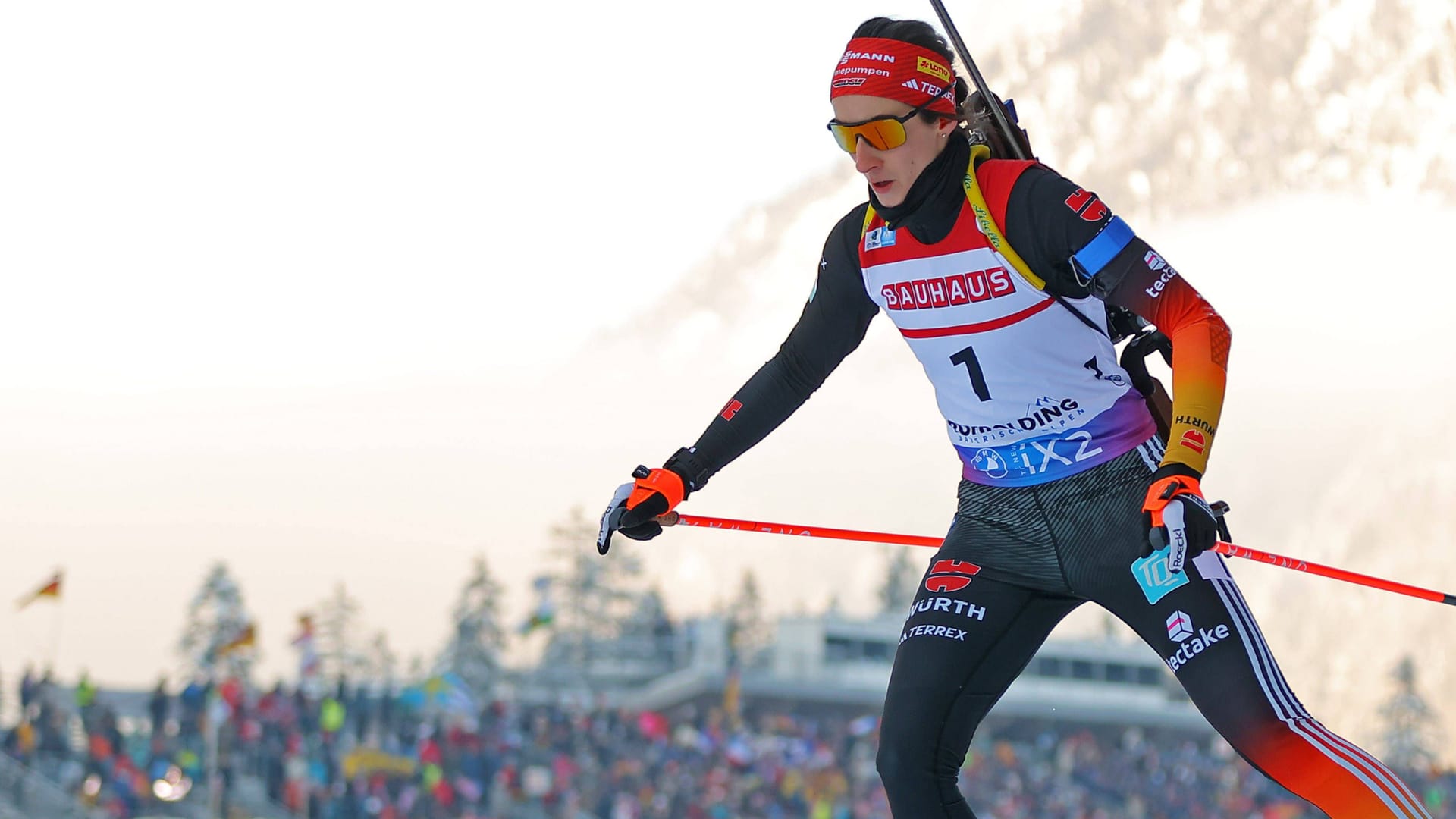 Vanessa Voigt: Die deutsche Biathletin feierte den Sieg in der Single-Mixed-Staffel.