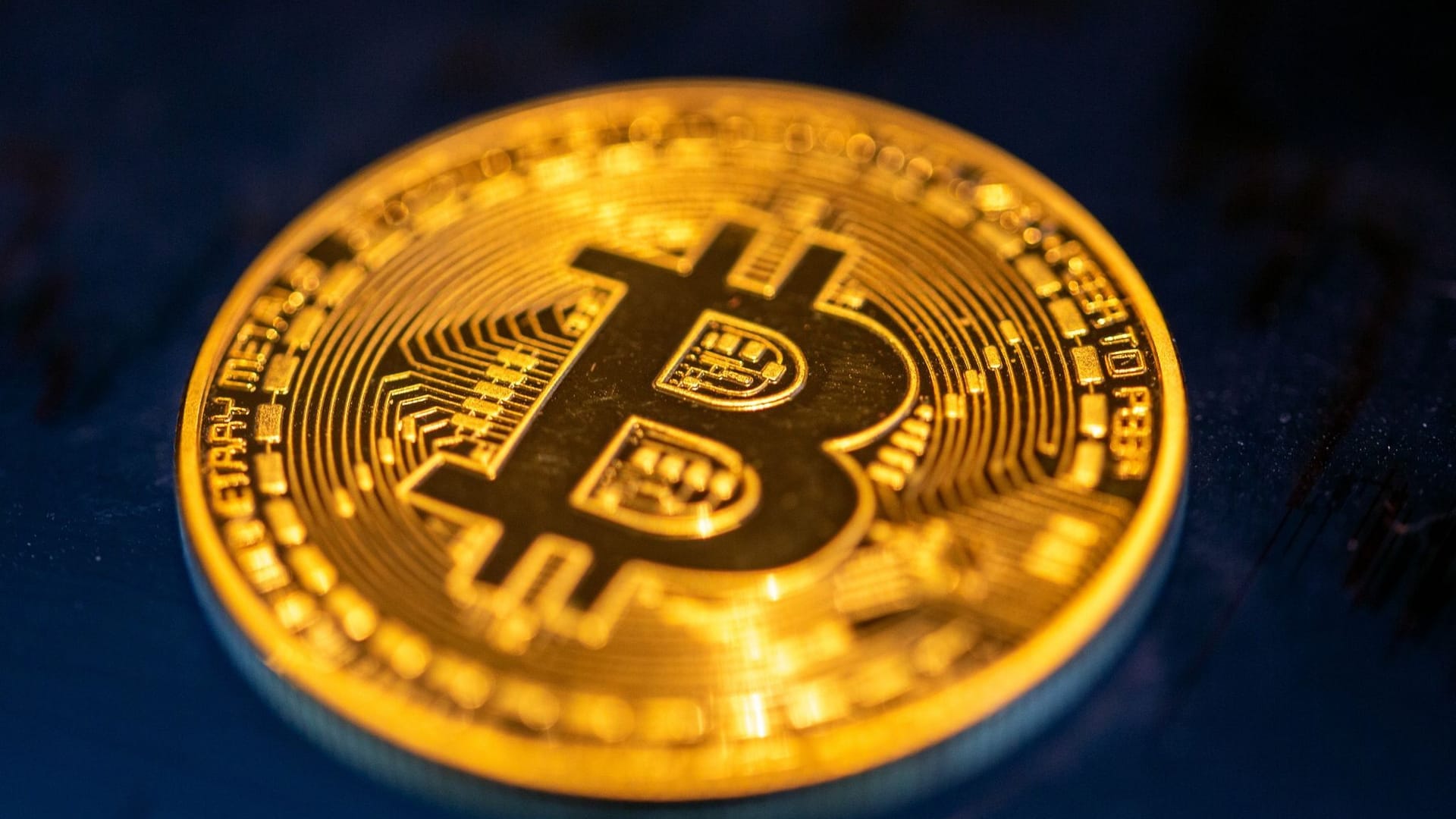 Bitcoin-Münze Bitcoin-Münze