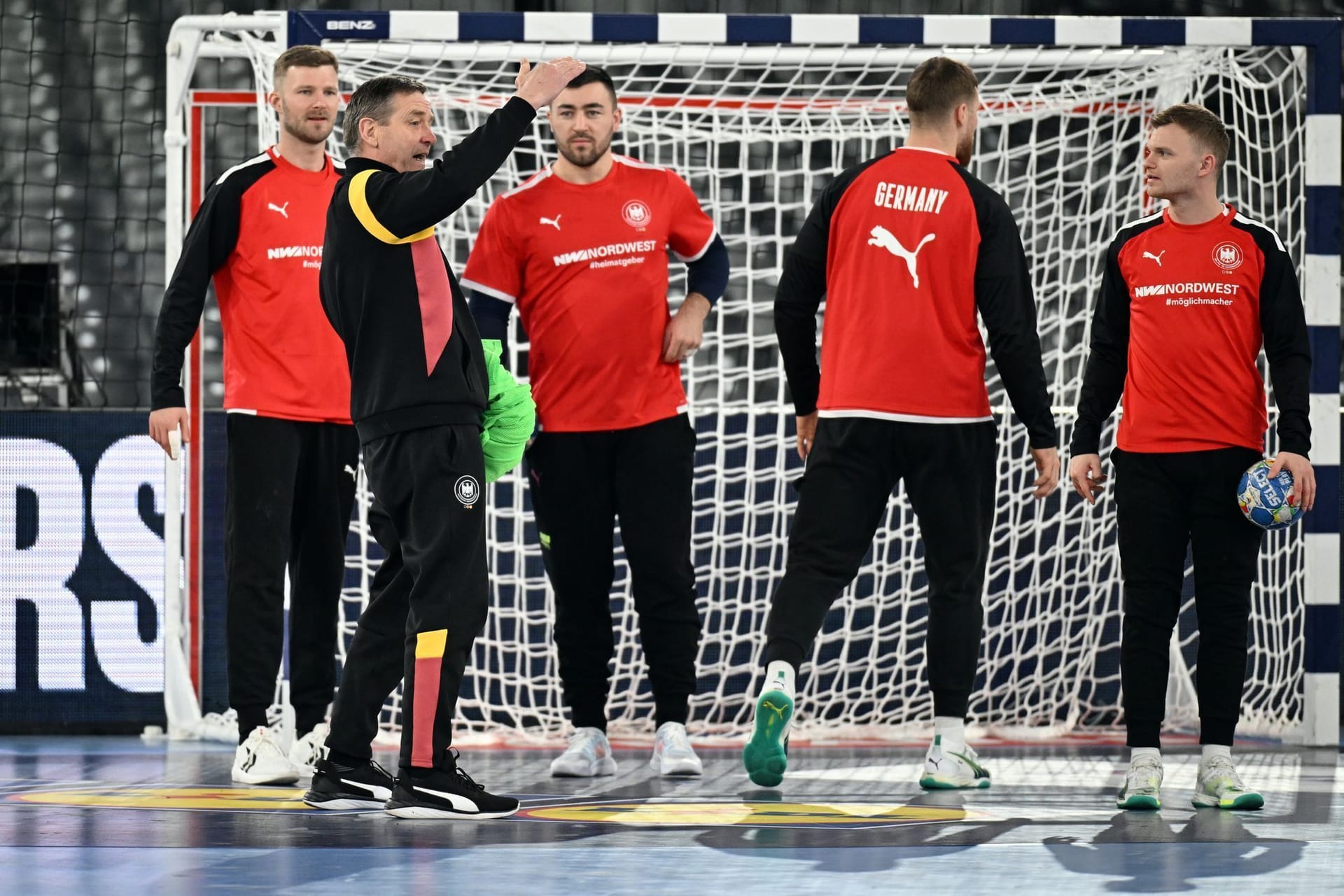 Training der deutschen Mannschaft vor dem Auftaktspiel.