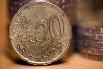 20-Cent-Münze (Symbolbild): In Frankreich mussten neu geprägte Münzen eingeschmolzen werden.