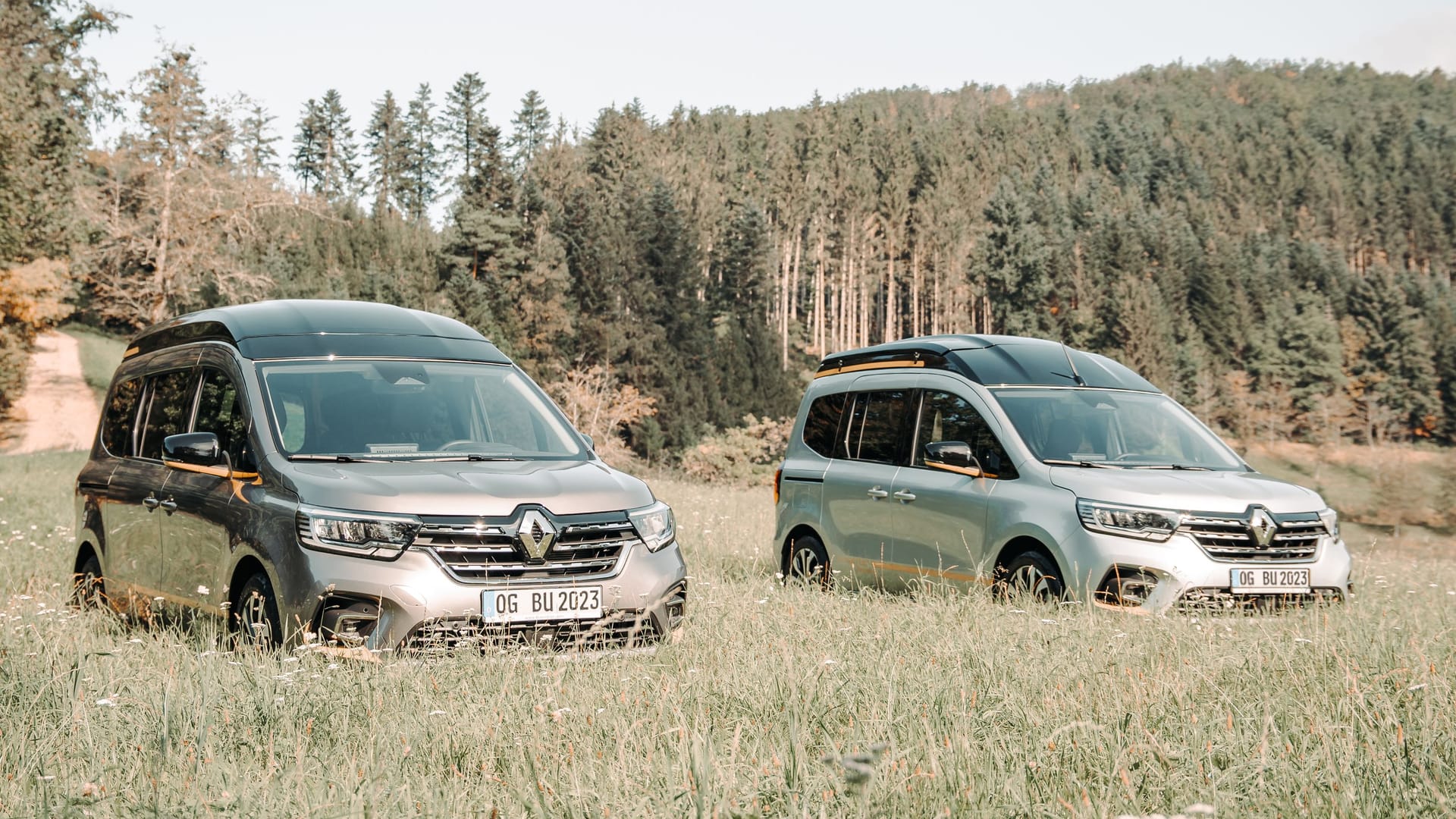 Noch eine Studie: Der Renault Kangoo mit Aufstelldach, den Bürstner Habiton 2 getauft hat.