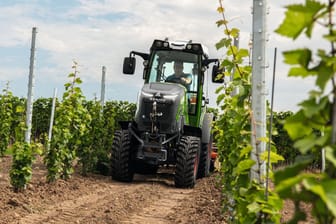 Fendt e100 V Vario: Der vollelektrische Traktor soll Ende 2024 in Serie gehen.