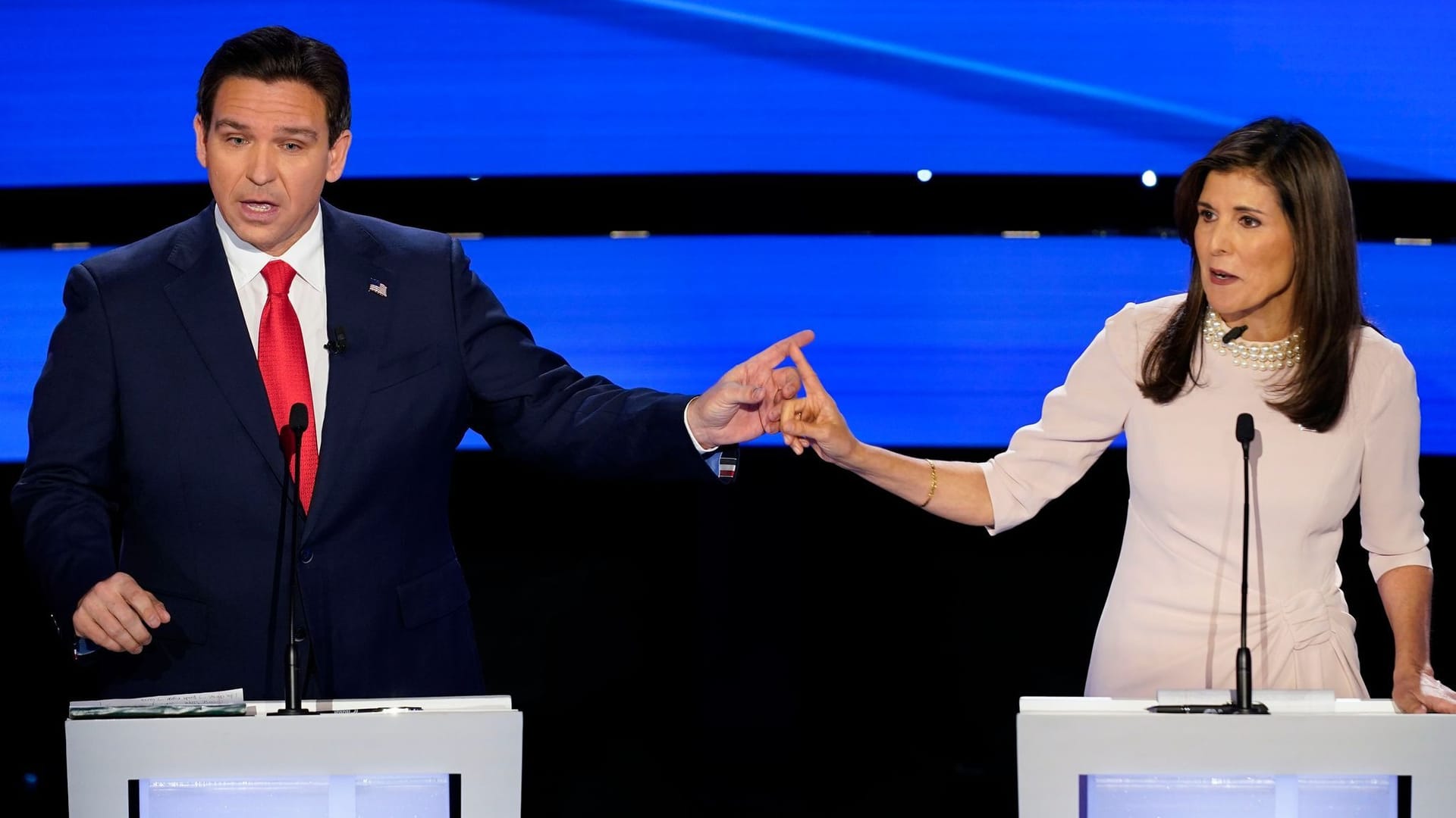 Ron DeSantis und Nikki Haley Ron DeSantis und Nikki Haley