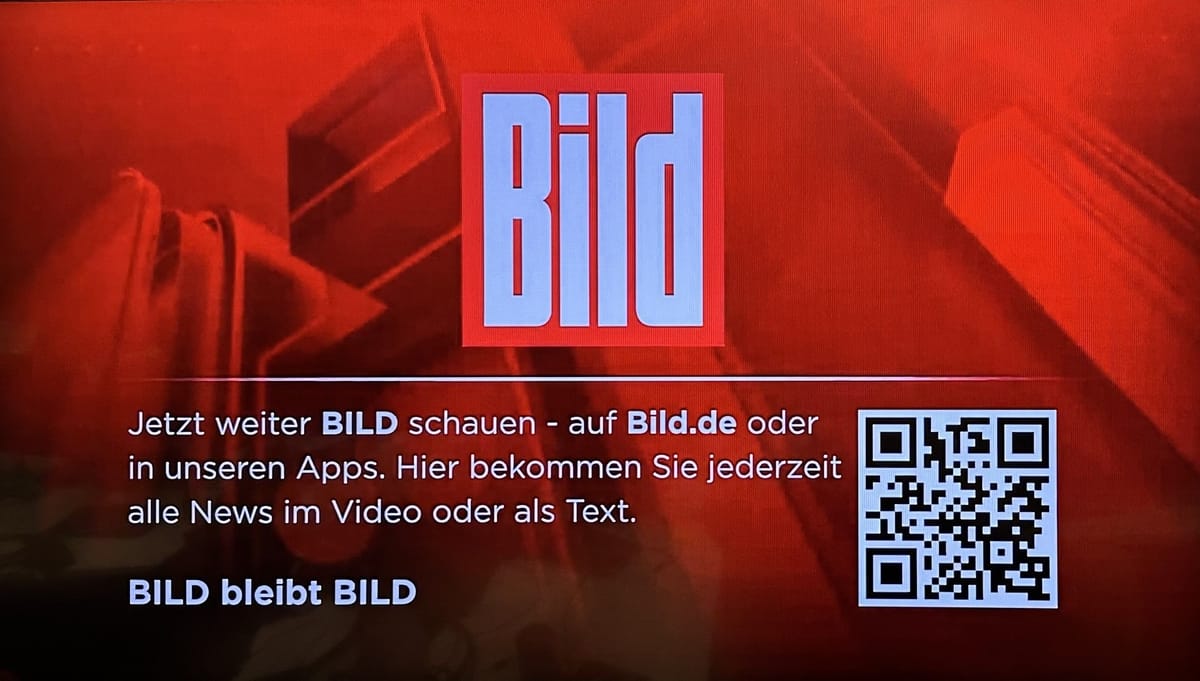 Warum sendet der Sender Bild nicht mehr?
