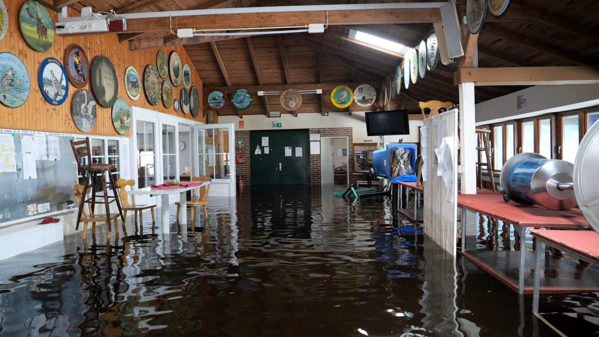 Im Schützenhaus in Lilienthal herrscht Land unter.