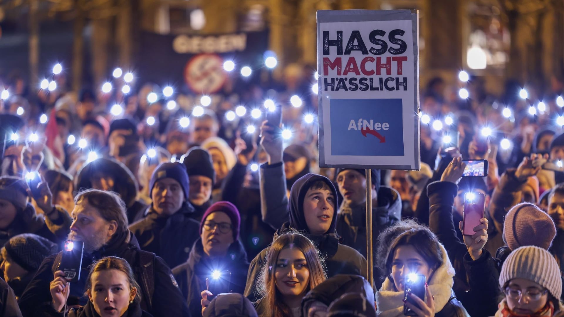 Demonstration in Schwerin Demonstration in Schwerin