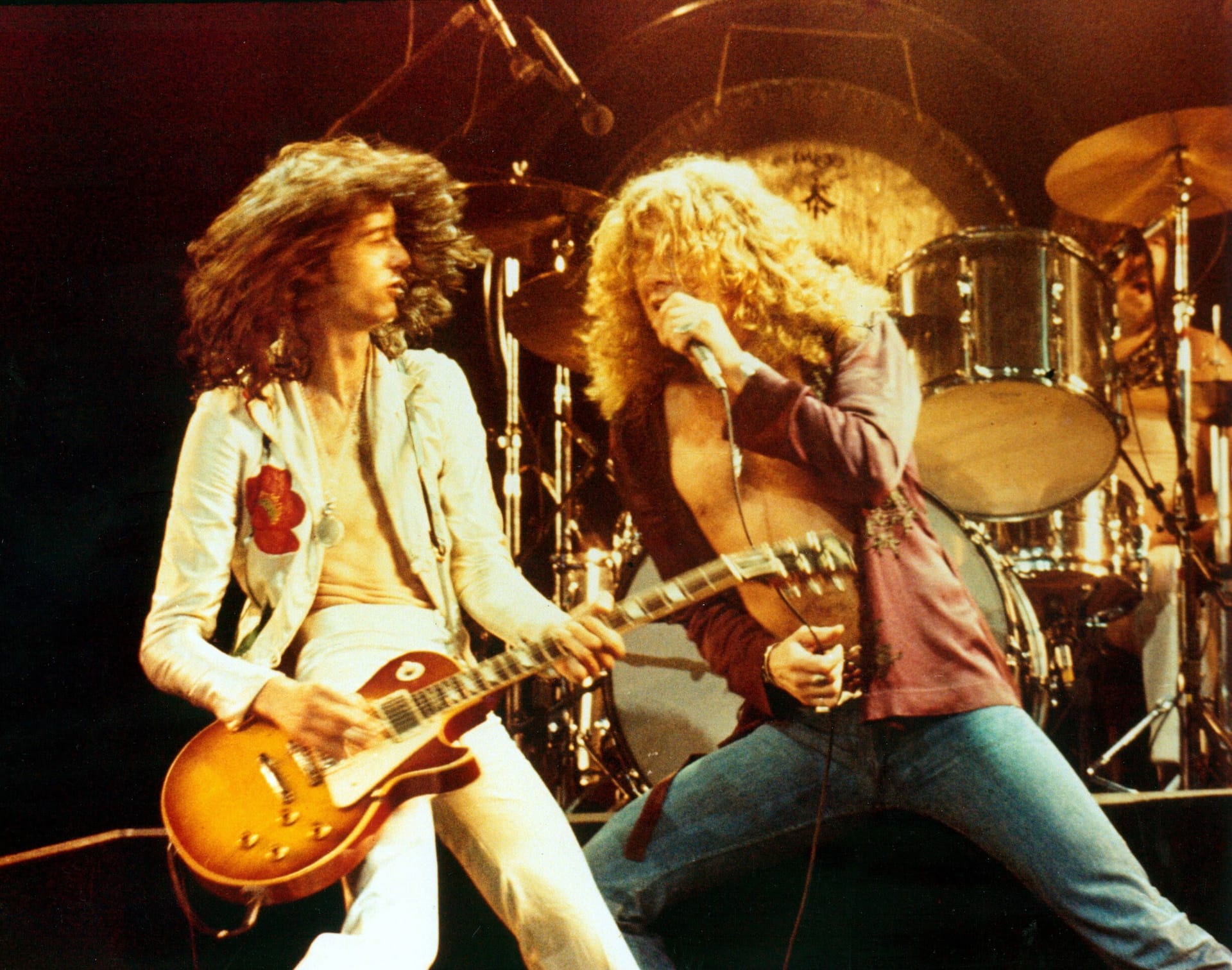 Led Zeppelin 1975: Gitarrist Jimmy Page und Sänger Robert Plant.