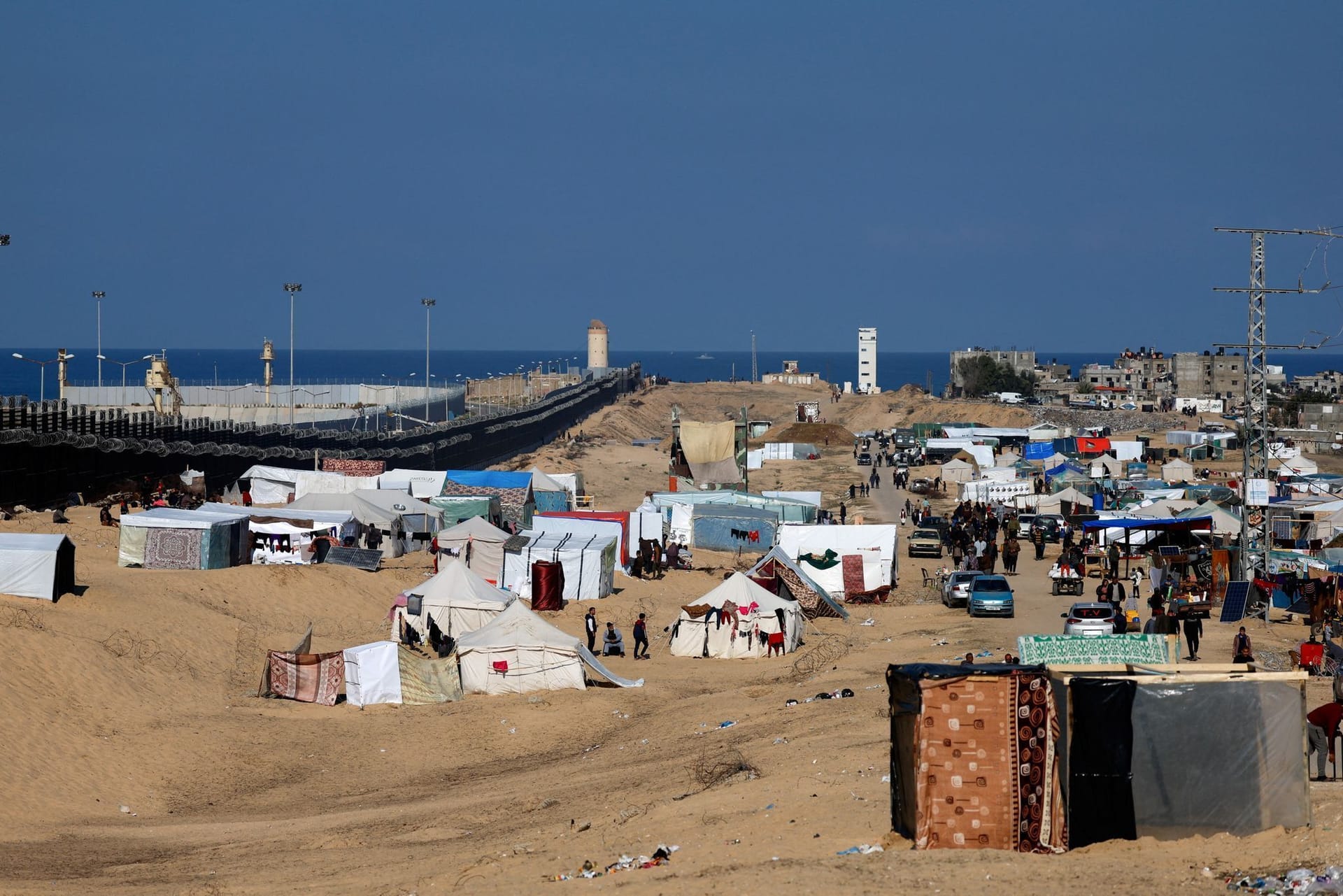 Der Grenzübergang zwischen Gazastreifen und Ägypten bei Rafah.