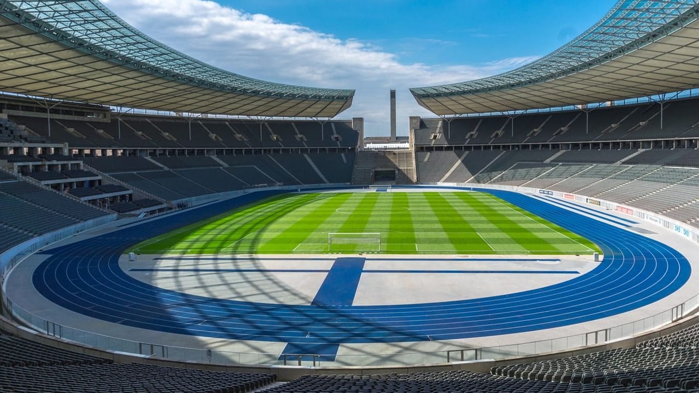 Das Olympiastadion in Berlin: Hier wird das EM-Finale ausgetragen.