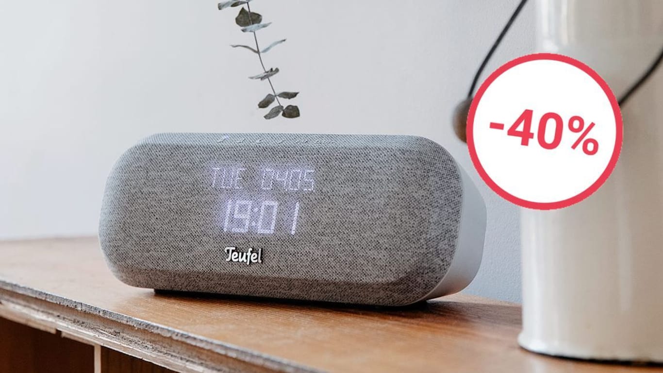 Jetzt stark reduziert: Das Radio One von Teufel ist ein Bluetooth-Lautsprecher, Radio und Wecker.