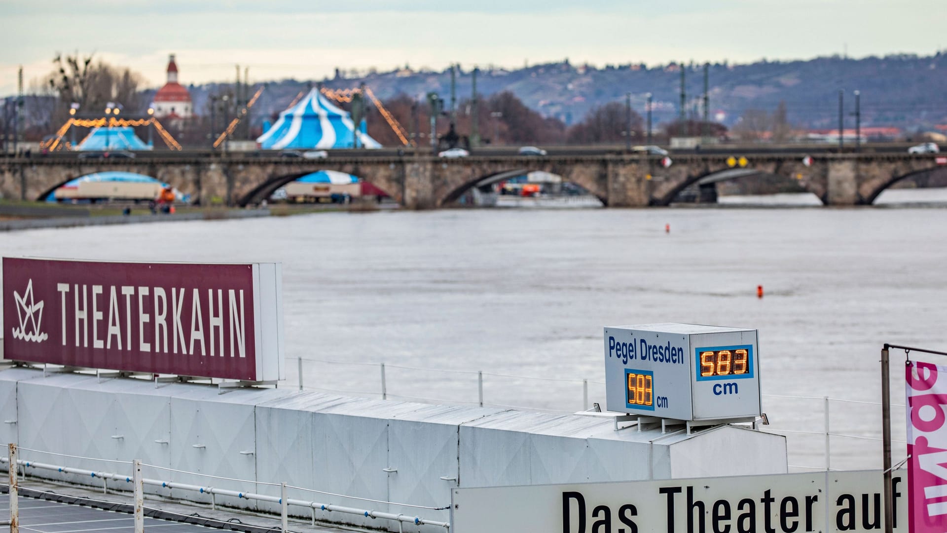 Vergangene Woche stieg der Elbpegel auf fast sechs Meter: Droht das nun schon wieder?