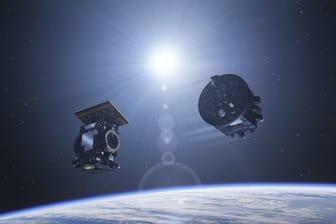Die "Proba-3"-Satelliten: Sie sollen eine Sonnenfinsternis nachbilden.