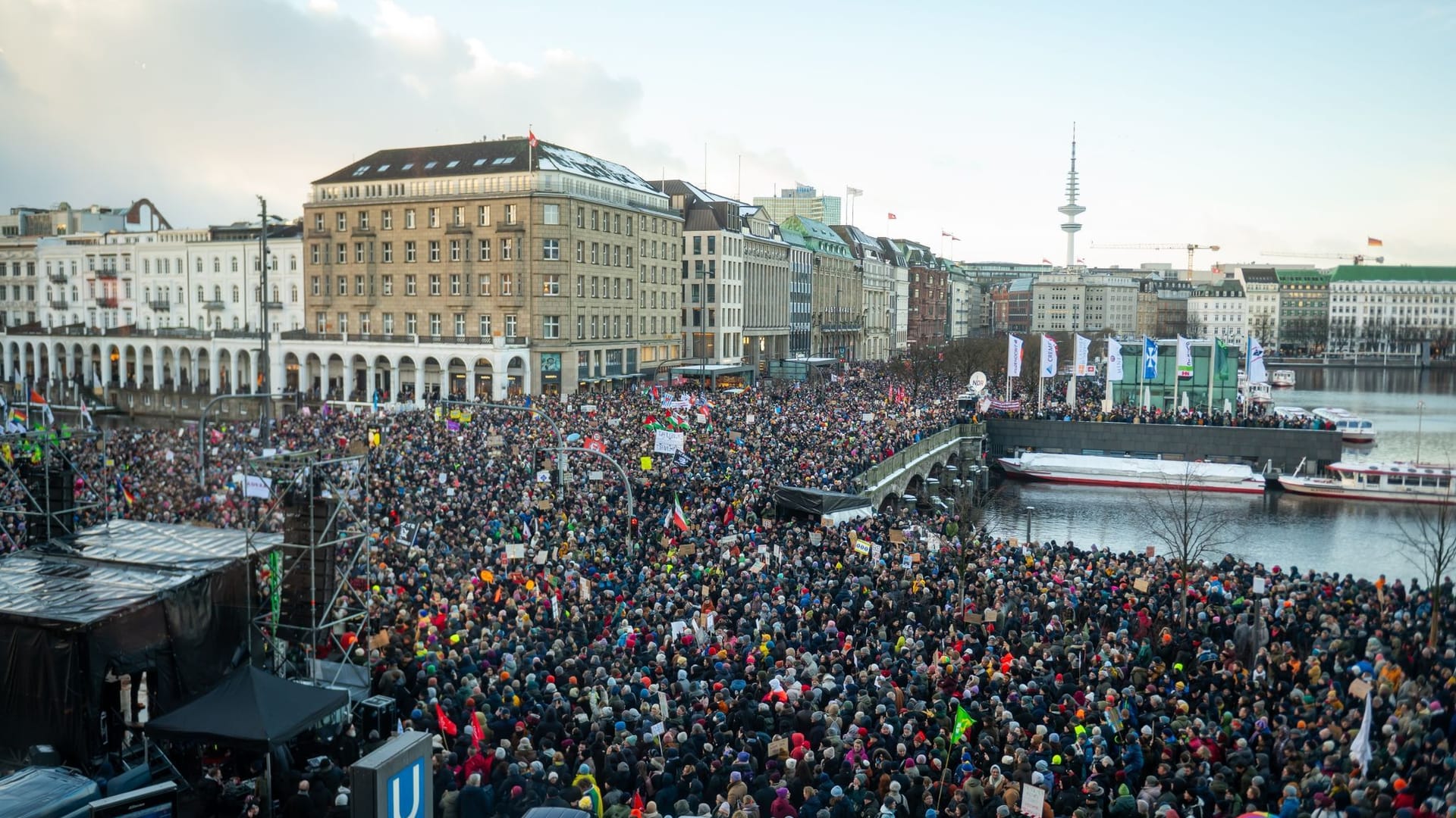 Demonstration in Hamburg