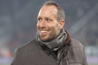 Trotz der Niederlage gut aufgelegt: Augsburgs Geschäftsführer Michael Ströll.