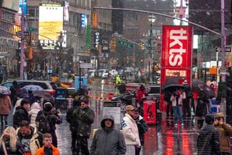 Schlechtes Wetter in New York City: Ein Wintersturm trifft den Osten der USA.