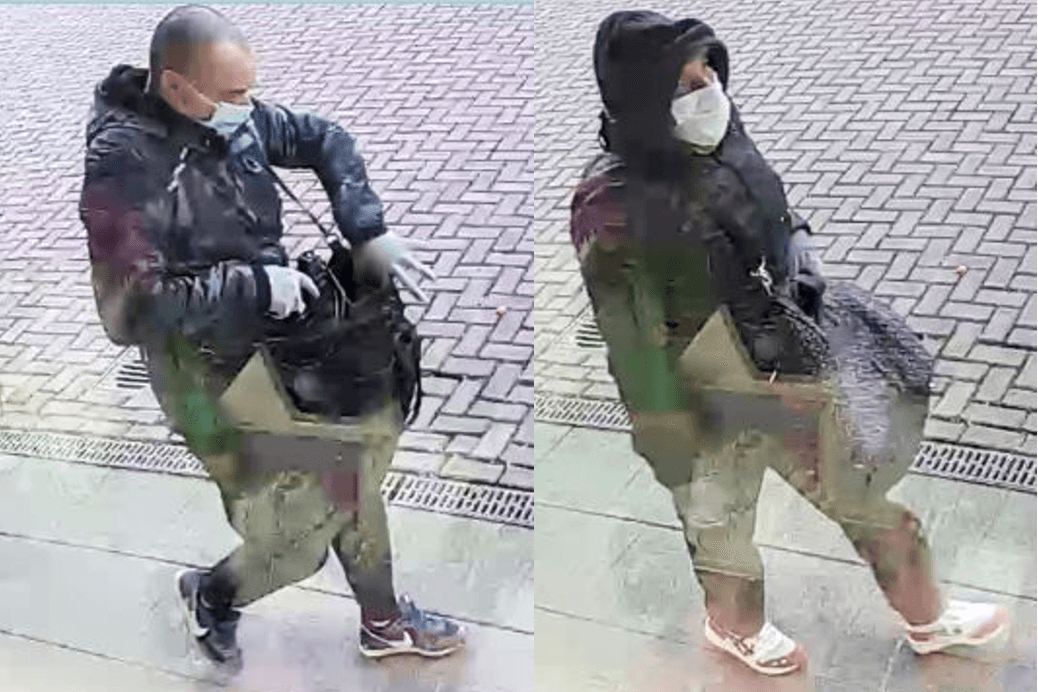 Zwei der gesuchten Männer: Die Räuber gingen bei ihrem Überfall auf einen Juwelier äußerst rabiat vor.