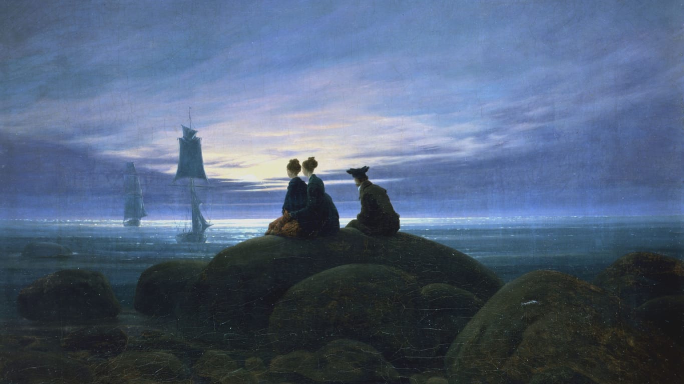 "Mondaufgang am Meer": Das Gemälde von Caspar David Friedrich entstand im Jahr 1822.