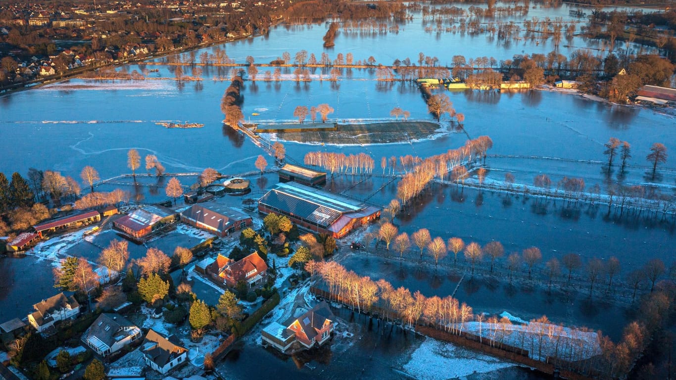 Hochwasser in Niedersachsen - Lilienthal