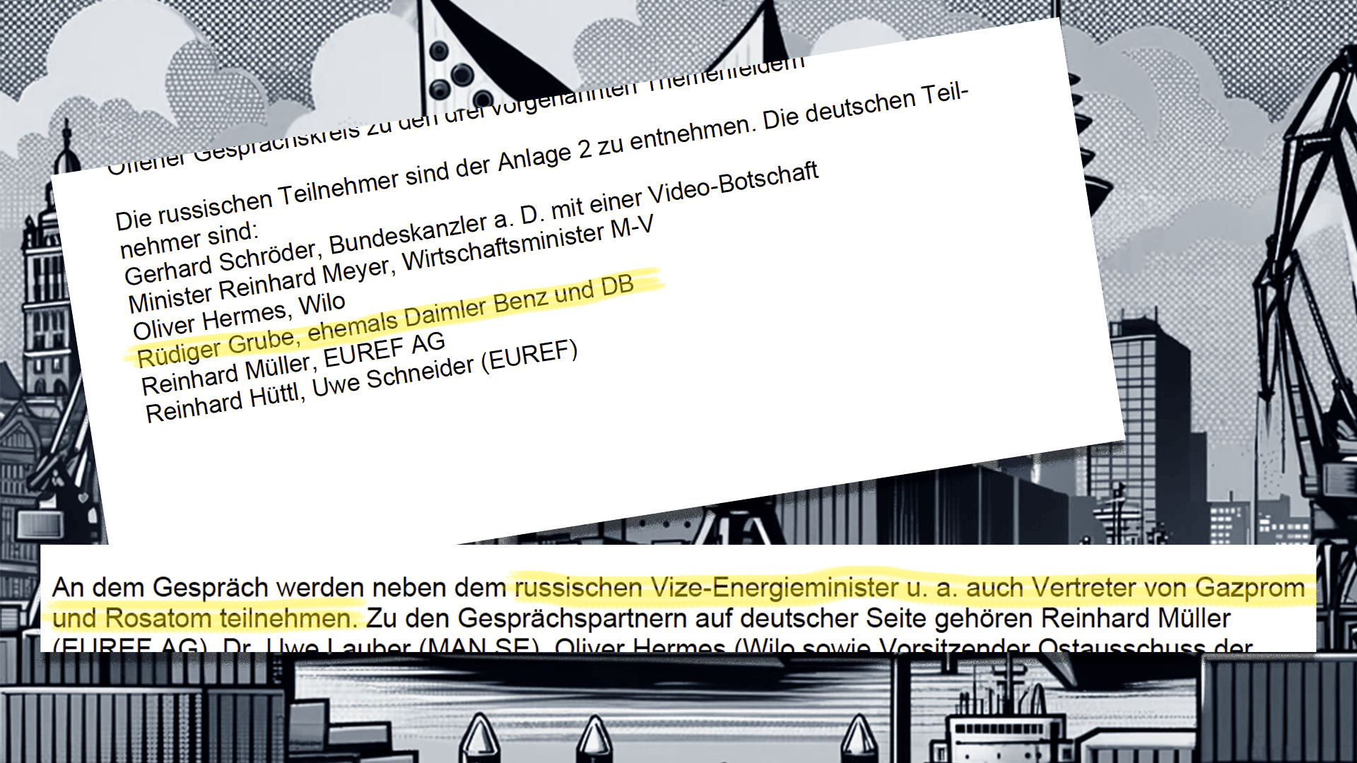 Teilnehmer der Videokonferenz