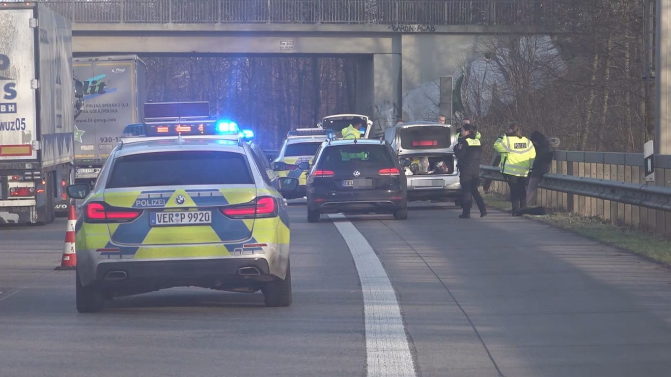 Die Polizei griff an der A1 bei Bremen zu.