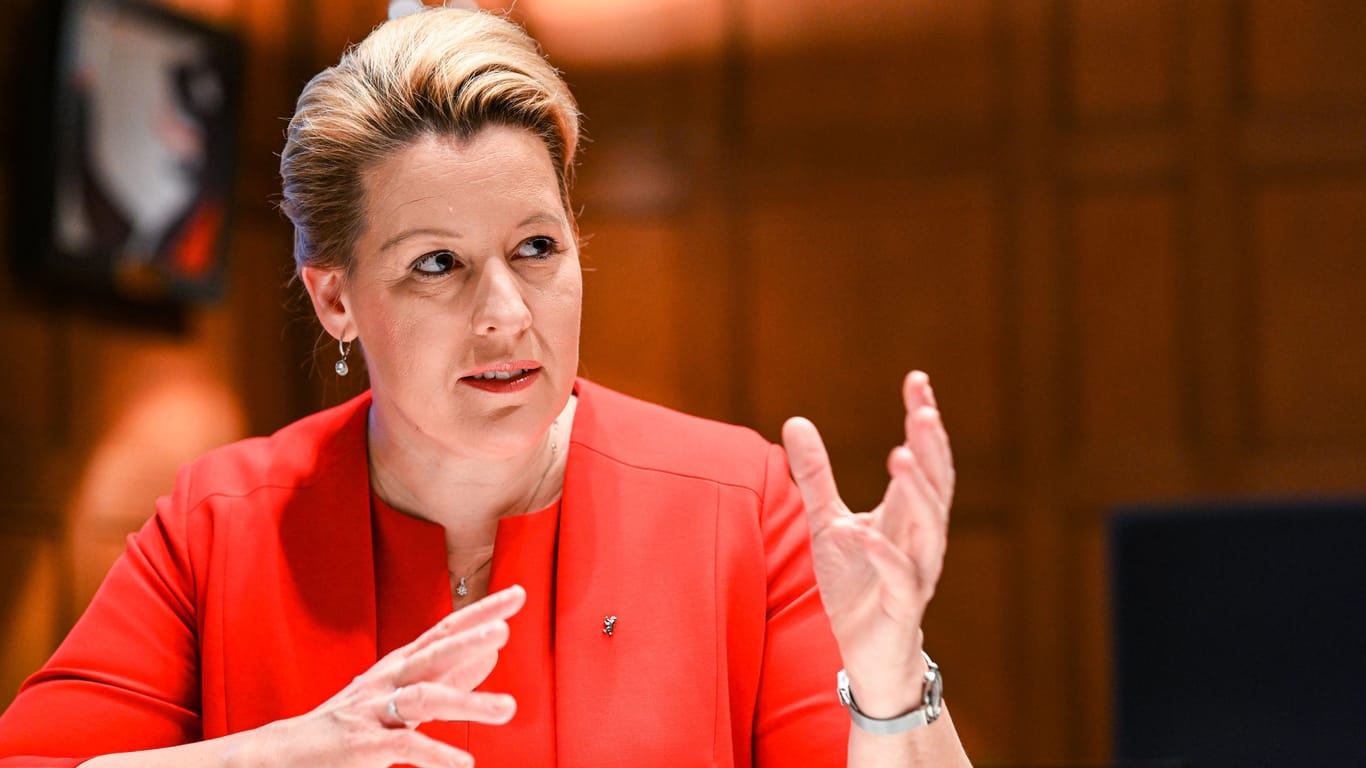 Franziska Giffey (SPD), Senatorin für Wirtschaft, Energie und Betriebe (Archivbild): Bei der Abgeordnetenhauswahl 2026 könnte sie wieder antreten.