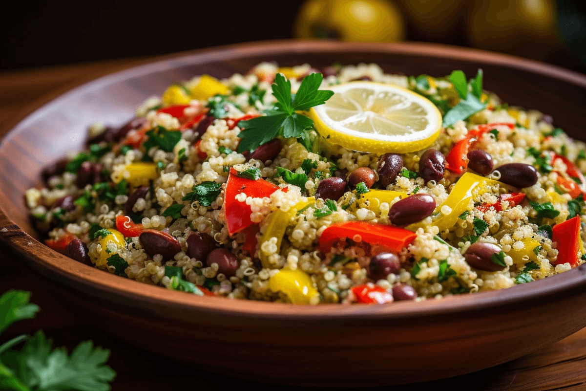 Veganer Quinoa-Salat