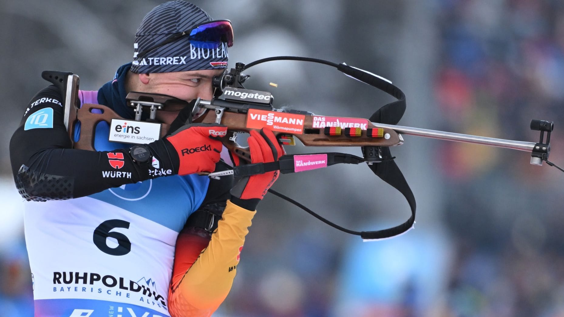 Am treffsichersten von den DSV-Athleten: Justus Strelow beim Stehendschießen.