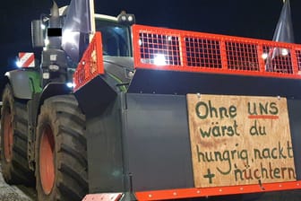 Traktor bei Bauernprotest in Berlin: Experten haben unterschiedliche Meinungen zu dem Anliegen der Bauern.