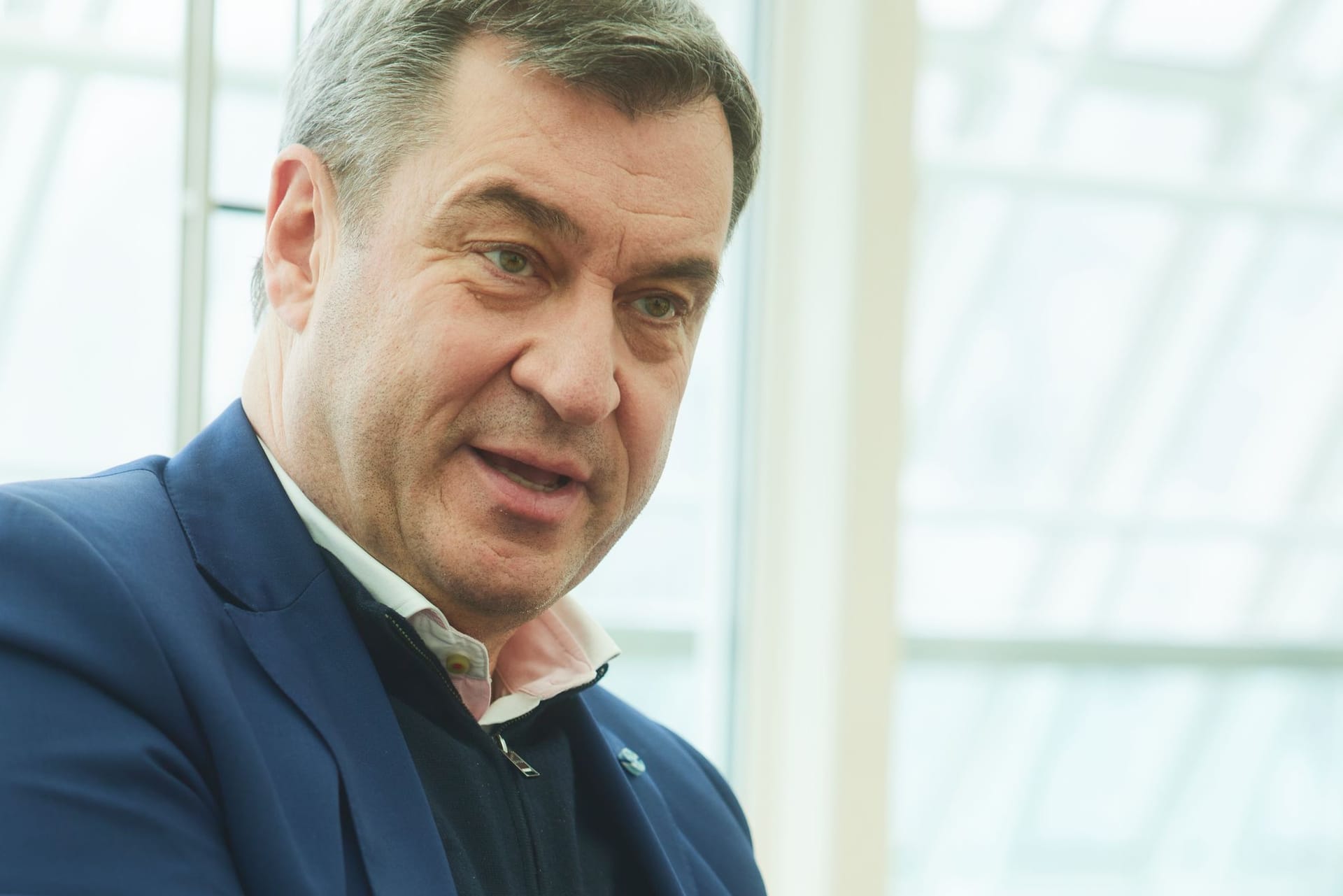 Markus Söder im Gespräch mit dem Nachrichtenportal t-online: "Der Bundeskanzler ist völlig abgetaucht."