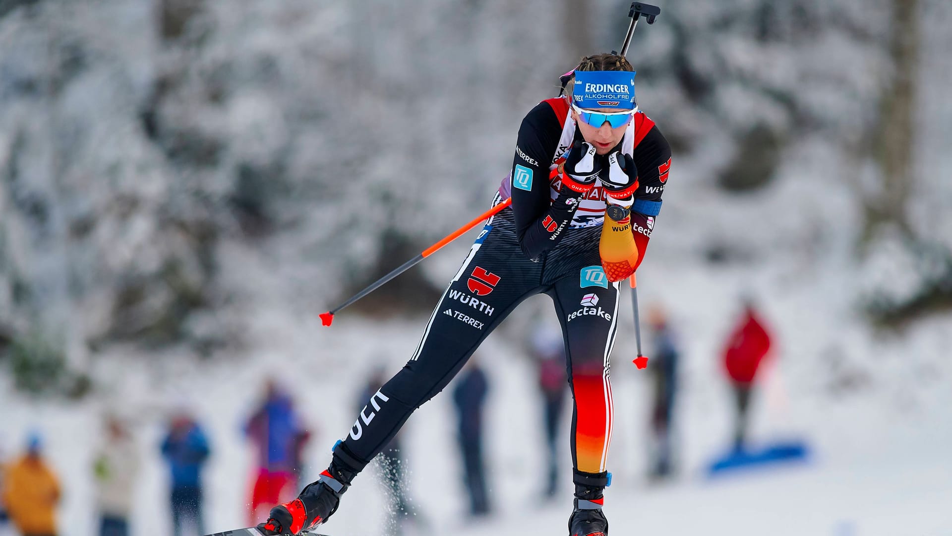 Franziska Preuß: Die deutsche Biathletin hatte sich für die Verfolgung viel vorgenommen.