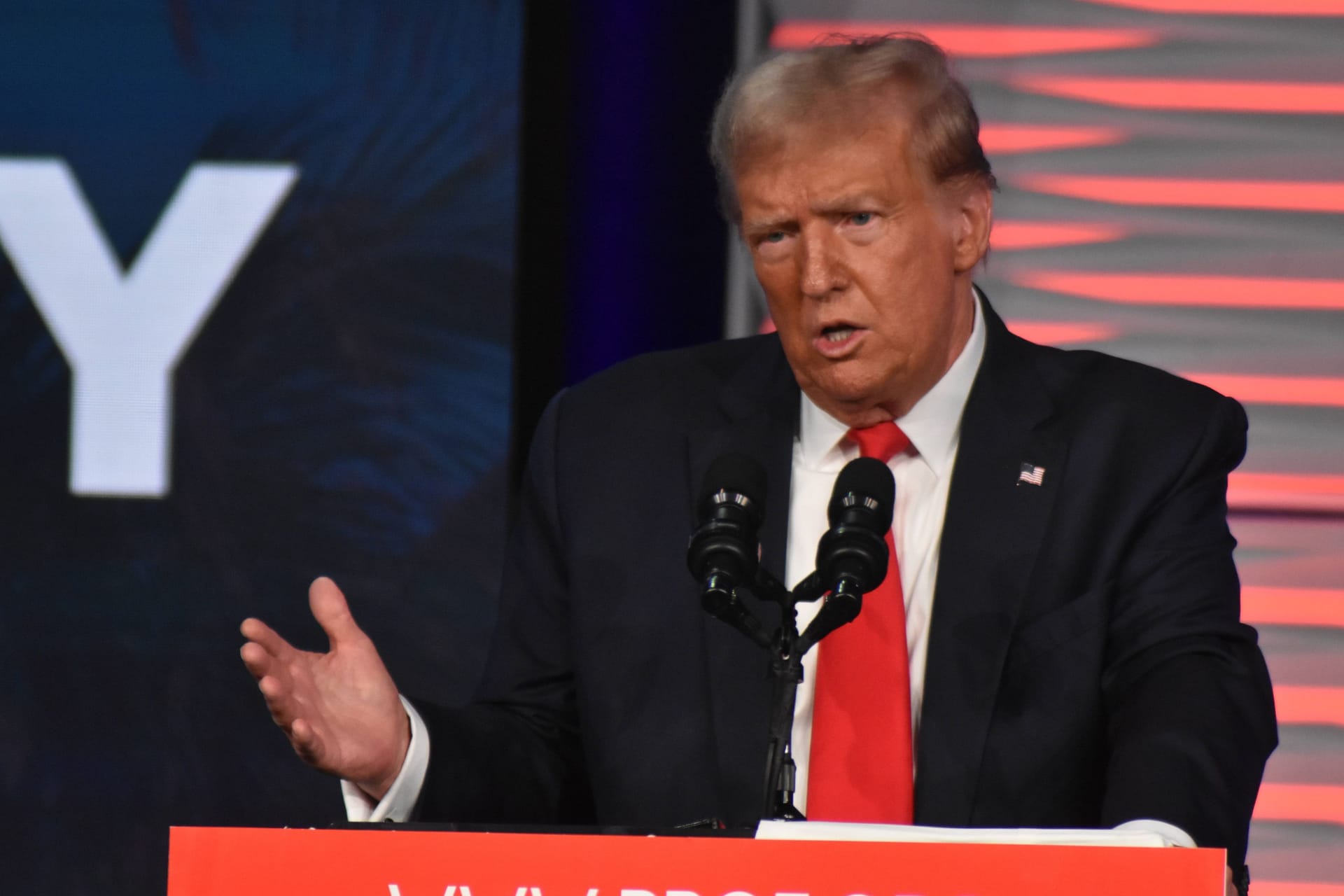 Ex-Präsident Donald Trump bei einer Wahlkampfveranstaltung in Florida.