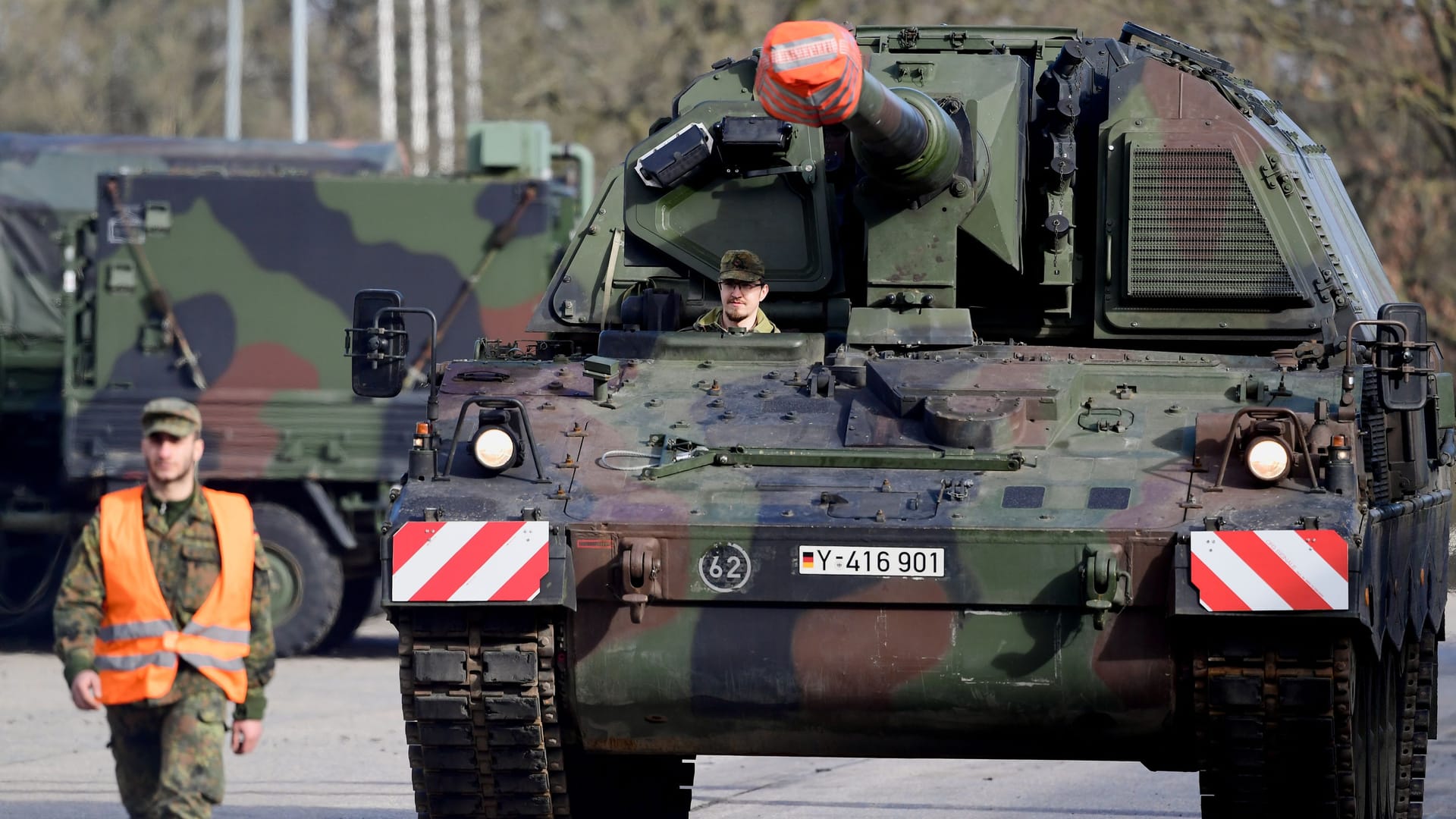 Haubitze der Bundeswehr: Deutschland unterstützt den Nato-Partner Litauen.