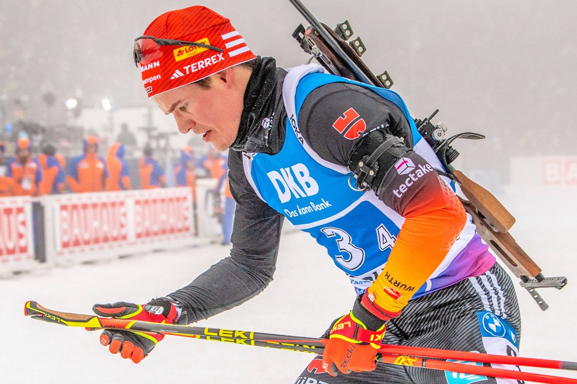 Philipp Horn: Der Biathlet fehlt am Donnerstag in Antholz.