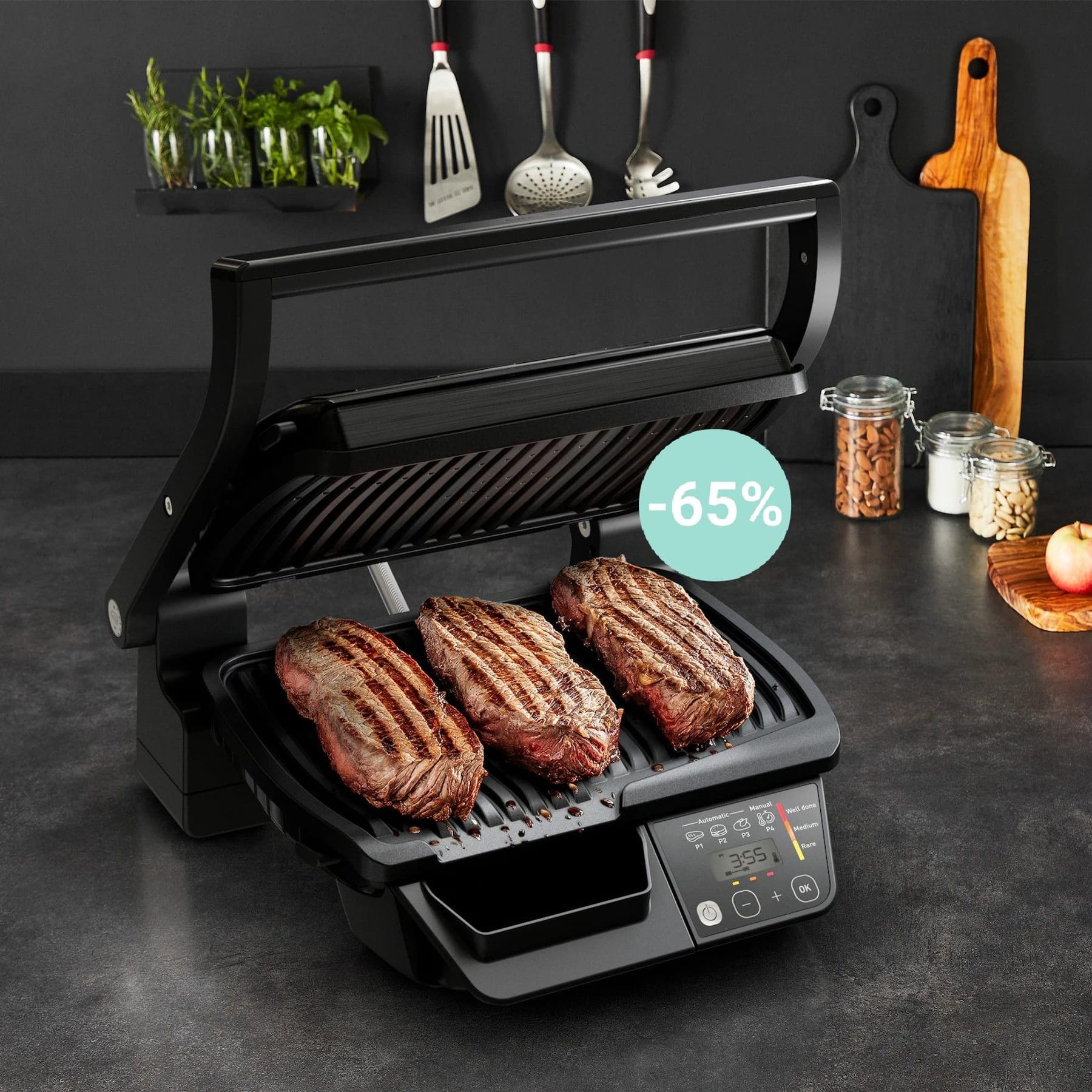 Tefal OptiGrill Elite vom Discounter: Das ist die Kontaktgrill