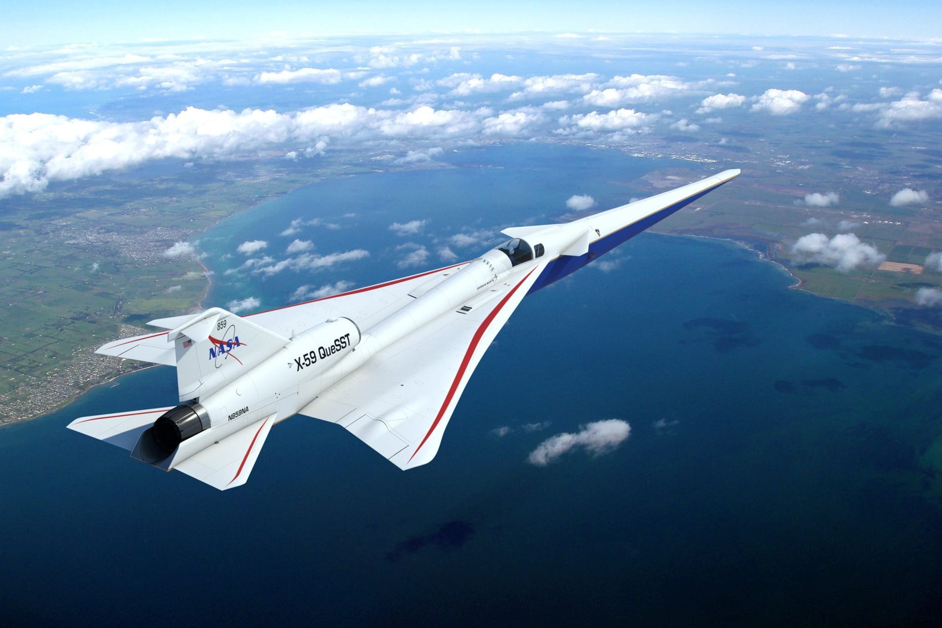 NASA X-59 QueSST Flugzeug