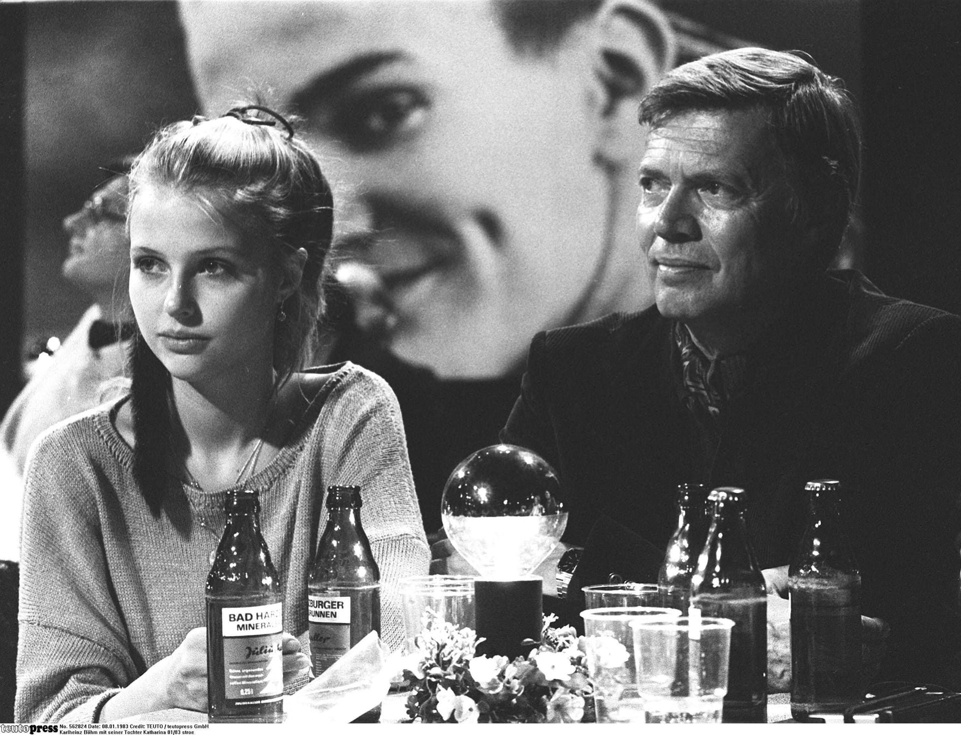 Katharina Böhm 1983 mit ihrem Vater Karlheinz Böhm.